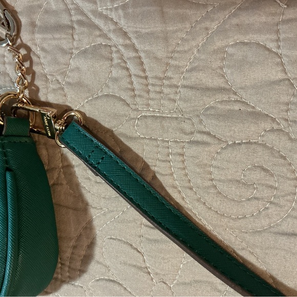 Anne Klein Teal Mini Crossbody with Gold Chain - Picture 10 of 11